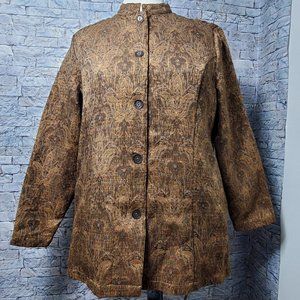 Coldwater Creek Metallic Blazer sz PL